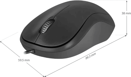 Мышь Defender Patch MS-759 черный оптическая (1000dpi) USB для ноутбука (2but)