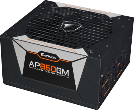 Блок питания Gigabyte ATX 850W AORUS GP-AP850GM 80+ gold 24pin APFC 135mm fan 6xSATA Cab Manag RTL