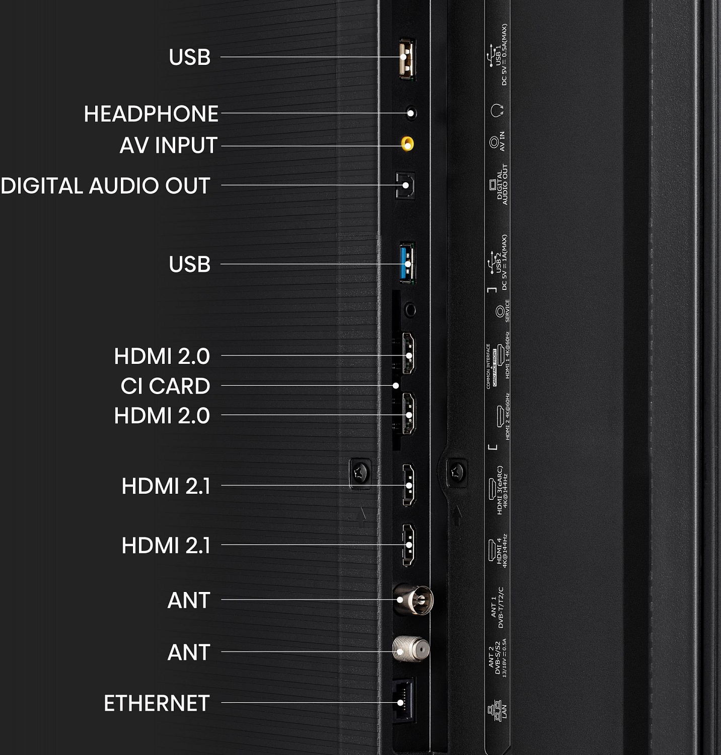 Телевизор LED Hisense 65" 65UXKQ темно-серый 4K Ultra HD 120Hz DVB-T DVB-T2 DVB-C DVB-S DVB-S2 USB WiFi Smart TV