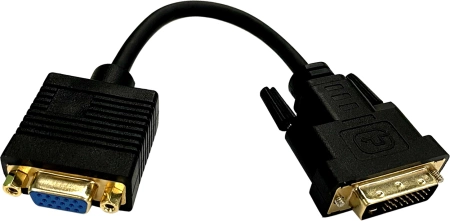 Переходник Buro DVI-D (m) VGA (f) 0.23м (BU-DVI-VGA) черный