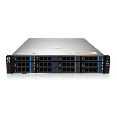 Платформа системного блока Gooxi SR201-D12RE-G2 AMD Genoa 2U Expander Backplane 12_2.5/3.5 SAS/SATA Hard Drive Bay Server Barebone + 800W CRPS modules + standard rail kit