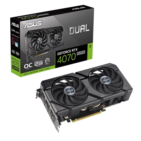 Видеокарта ASUS DUAL-RTX4070S-O12G-EVO /RTX4070S,HDMI,DP*3,12G,D6X