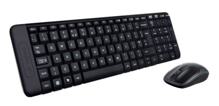Клавиатура+мышь Logitech Wireless Desktop MK220 (Keybord&mouse), USB, Black, [920-003169]