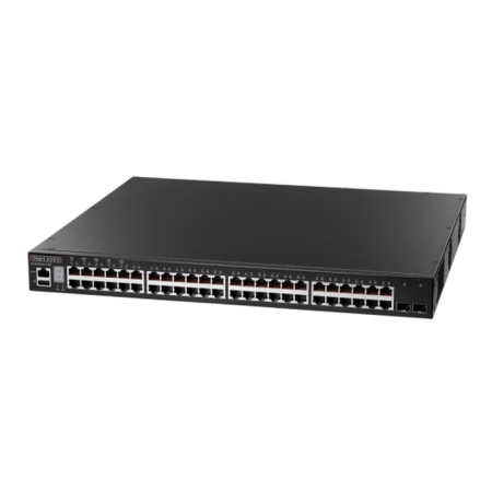 48 x GE + 2 x 10G SFP+ ports + 1 x expansion slot (for dual 10G SFP+ ports) L3 Stackable Switch, w/ 1 x RJ45 console port, 1 x USB type A storage port, RPU connector, Stack up to 4 units,PoE Budget max. 780W Edge-corE ECS4620-52P