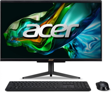 Моноблок Acer Aspire C24-1610 23.8" Full HD N200 (0.8) 8Gb SSD256Gb UHDG CR noOS WiFi BT 65W клавиатура мышь Cam черный 1920x1080