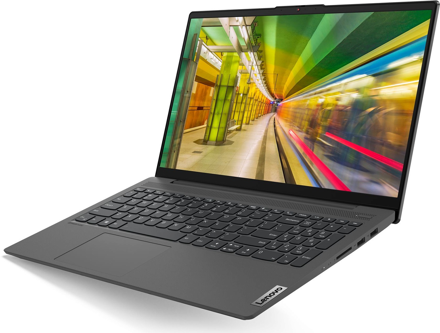 Ноутбук Lenovo IdeaPad 5 15ALC05 Ryzen 5 5500U 8Gb SSD512Gb AMD Radeon 15.6" IPS FHD (1920x1080) noOS grey WiFi BT Cam (82LN00HMPB)