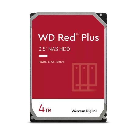 Жесткий диск Western Digital Red Plus WD40EFPX 4TB 3.5" 5400 RPM 128MB SATA-III NAS Edition (замена WD40EFZX)