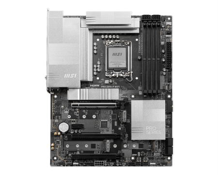 Материнская плата MSI PRO Z890-P WIFI Z890, LGA1851, 4*DDR5, 3*PCIEx16, 4*M.2, 2*TypeC, 1*USB3.2Gen2, 6*USB3.2Gen1, 8*USB2.0, 4*SATA3.0, 5G, Thunderbolt4 DP, HDMI, ATX, RTL