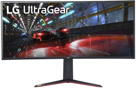 Монитор LG 37.5" UltraGear 38GN950-B черный IPS LED 1ms 21:9 HDMI матовая HAS 750cd 178гр/178гр 3840x1600 160Hz G-Sync DP UW+ USB 9.2кг