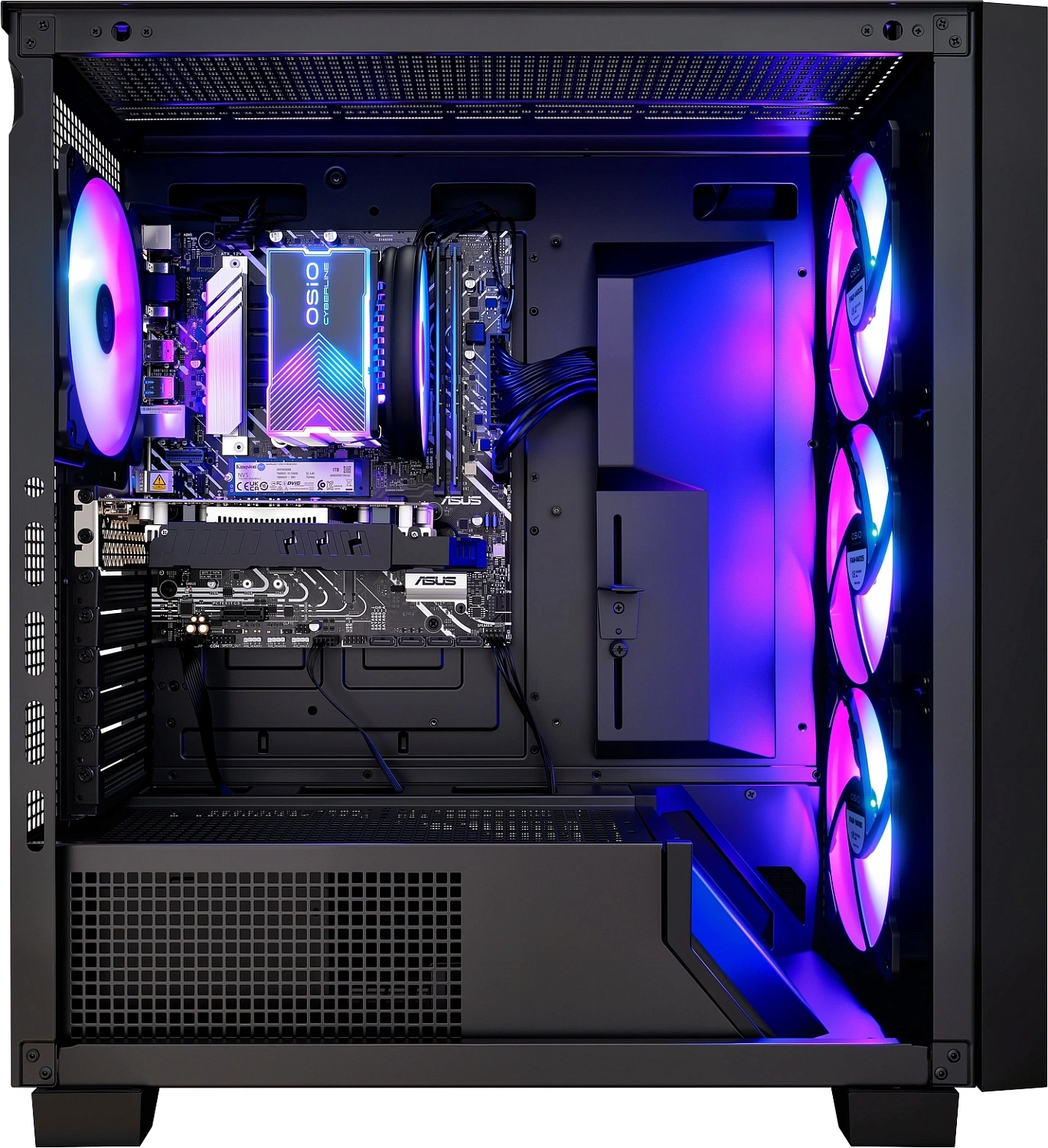 ПК Osio B59i i5 12400F (2.5) 16Gb SSD1Tb RTX3050 6Gb без ОС GbitEth 550W черный (С59I-001B)