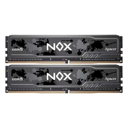 Модуль памяти Apacer 64GB DDR5 5600 DIMM OC NOX w/HS, kit 2x32GB CL40, 1.25V
