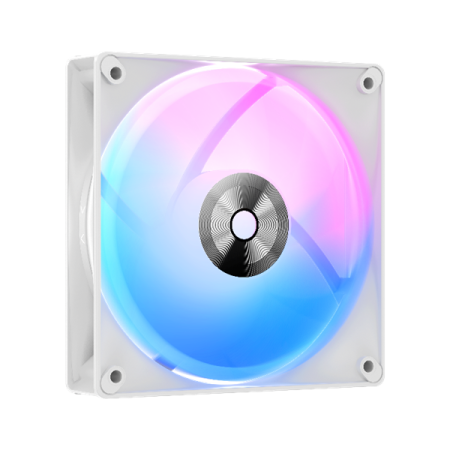 Вентилятор для корпуса Ocypus Delta F12 WH ARGB, 120x120x25mm, 4-PIN PWM, 500-2000 RPM, 29 DBA MAX, HYDRO BEARING