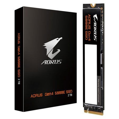 2TB M.2 2280 AORUS Gen4 5000E AG450E2TB-G AORUS Gen4 5000E PCI-Express 4.0x4, NVMe 1.4, 3D QLC NAND Flash, MTBF 1.5