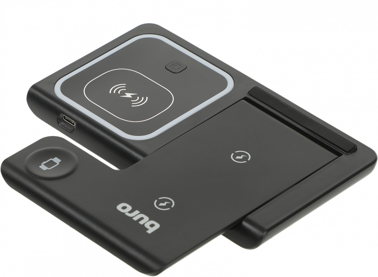 Беспроводное зар./устр. Buro CWC-QC4 18W 3A (PD) USB Type-C для Apple черный (CWC-QC4A18BK)