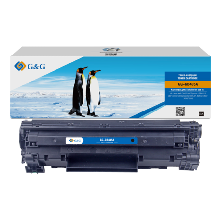 Картридж лазерный G&G GG-CB435A черный (1500стр.) для HP LJ P1005/P1006