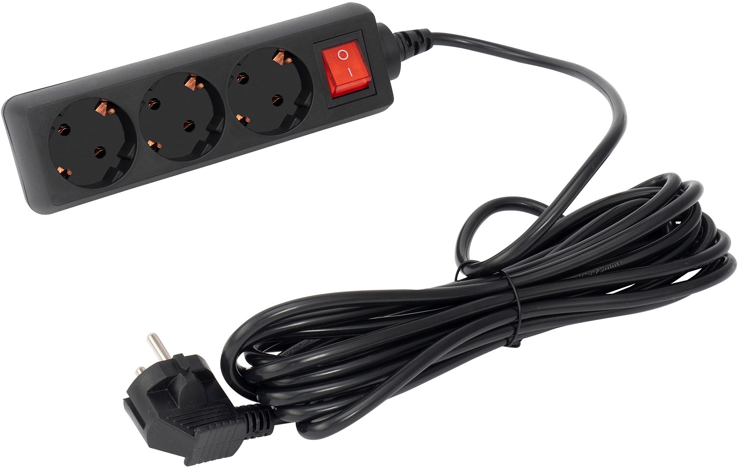 Сетевой фильтр SunWind SW-SP35-B 5м (3 розетки) черный (коробка)