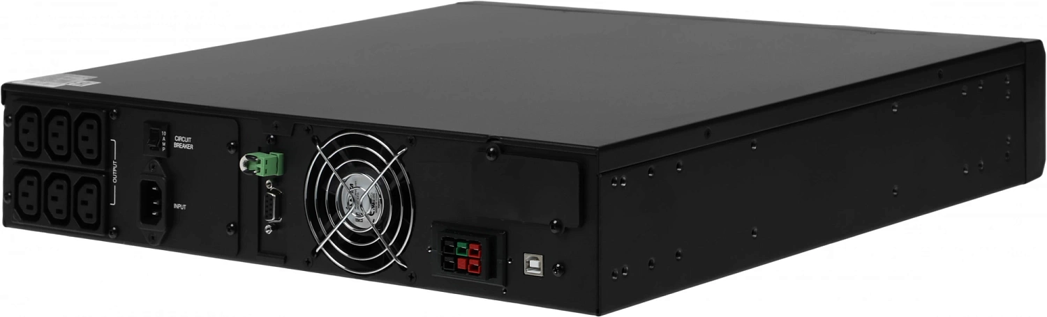 Источник бесперебойного питания Powercom MACAN SE, On-Line, 1500VA/1500W, Rack/Tower, 6*IEC320-C13, LCD, Serial+USB, SmartSlot, подкл. доп. Батарей (1168817)