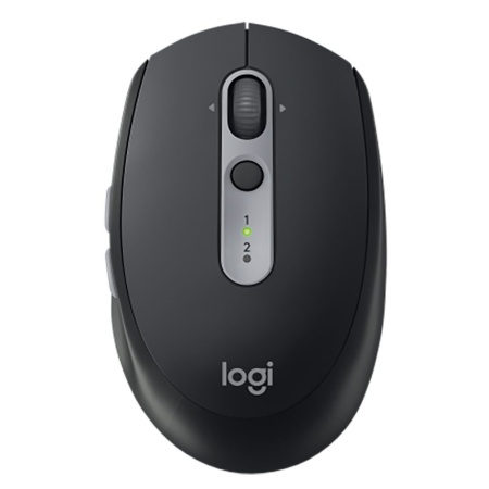 Мышь беспроводная Logitech M590 Multi-Device Silent-Graphite Tonal темно-серая, оптическая, 1000dpi, Bluetooth+2.4 GHz, USB-ресивер (Logitech Unifying®), бесшумная, 7 кнопок, под правую руку {10}, (072558)