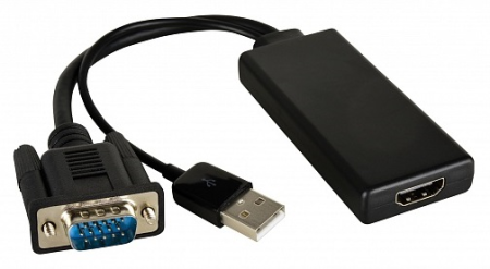 62 Kramer ADC-GM/HF Переходник VGA вилка на HDMI розетка активный