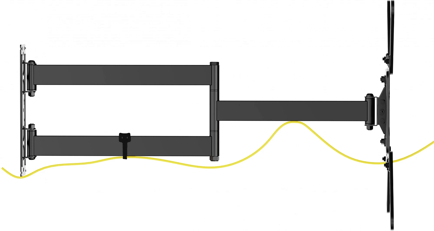 Кронштейн для телевизора Ultramounts UM960 черный 23"-65" макс.35кг настенный поворот и наклон