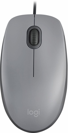 Мышь Logitech M110 серый/темно-серый оптическая (1000dpi) silent USB (2but)