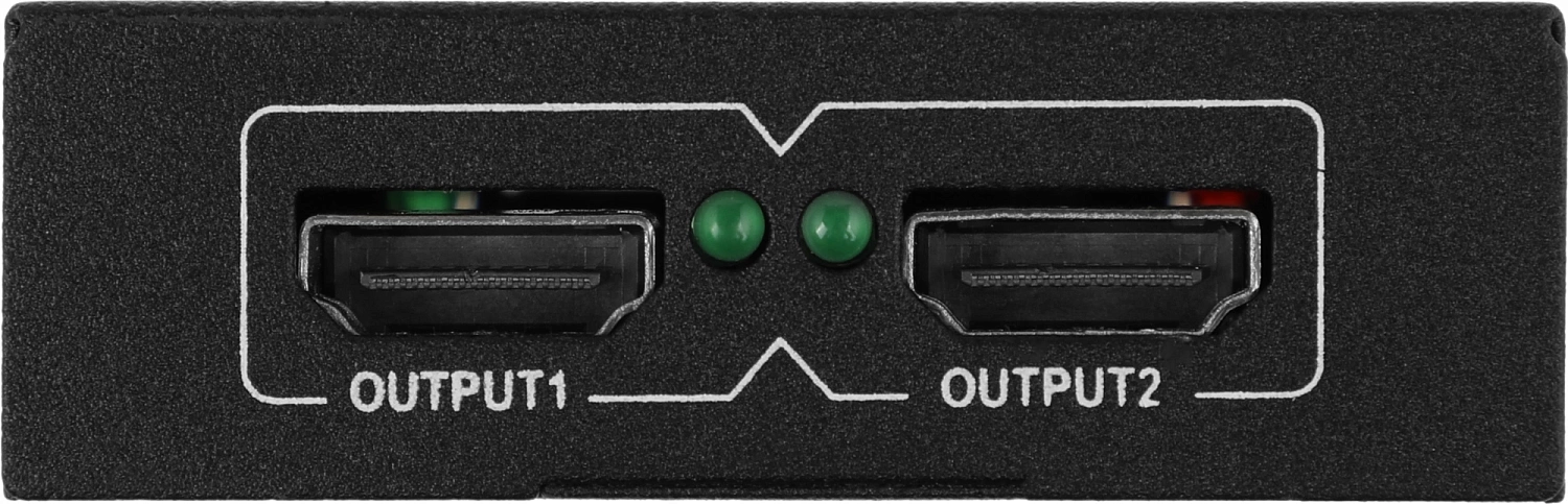 Сплиттер аудио-видео Premier 5-872-2 HDMI (f)/2хHDMI (f) черный