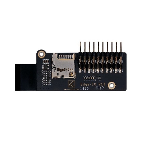 Edge-IO Module Expands I/O for Khadas Edge, TF Card Slot, 20-PIN GPIO Header, KIO-E-001