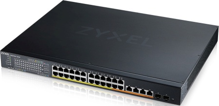 Коммутатор Smart L3 Lite коммутатор Zyxel NebulaFlex XMG1930-30HP, rack 19", 24xRJ-45: 1/2.5G PoE+ (4 из них PoE++), 4xRJ-45: 1/2.5/5/10G PoE++, 2xSFP+, бюджет PoE 700 Вт