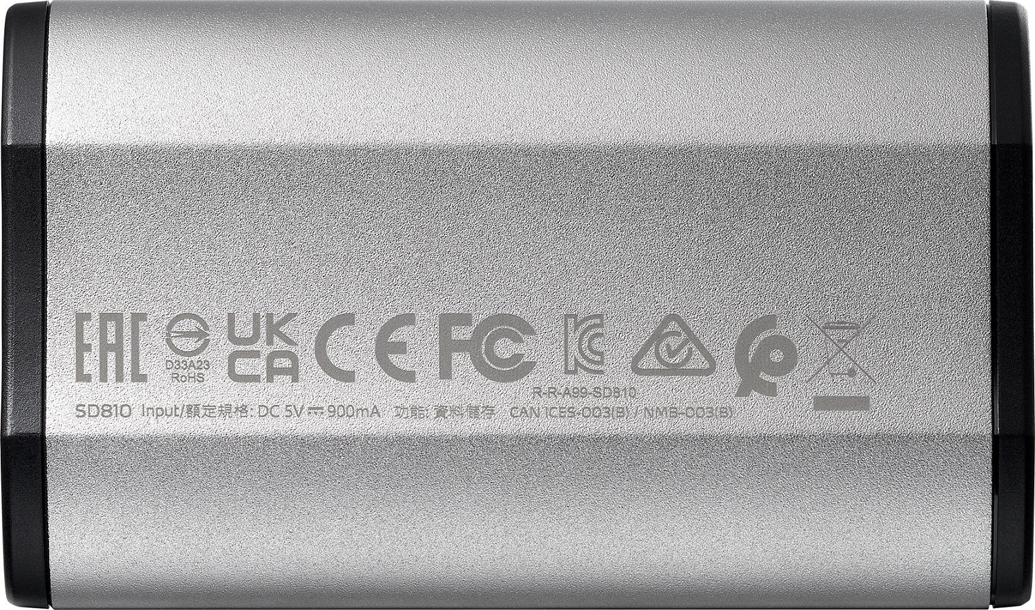 Накопитель SSD A-Data USB-C 4TB SD810-4000G-CSG SD810 1.8" серый