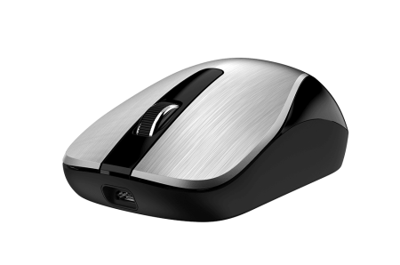 Мышь беспроводная Genius ECO-8015 серебристый (Silver), 2.4GHz, BlueEye 800-1600 dpi, аккумулятор NiMH new package
