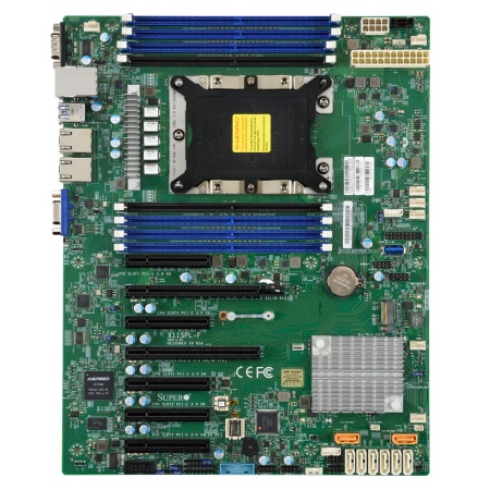 Материнская плата Supermicro Motherboard 1xCPU X11SPL-F 2nd Gen Xeon Scalable 165W/ 8xDIMM/ 8xSATA/ C621 RAID 0/1/5/10/ 2xGE/ 2xPCIex8(16), 4xPCIex8,1xPCIex4/ M.2(ATX)(Bulk)