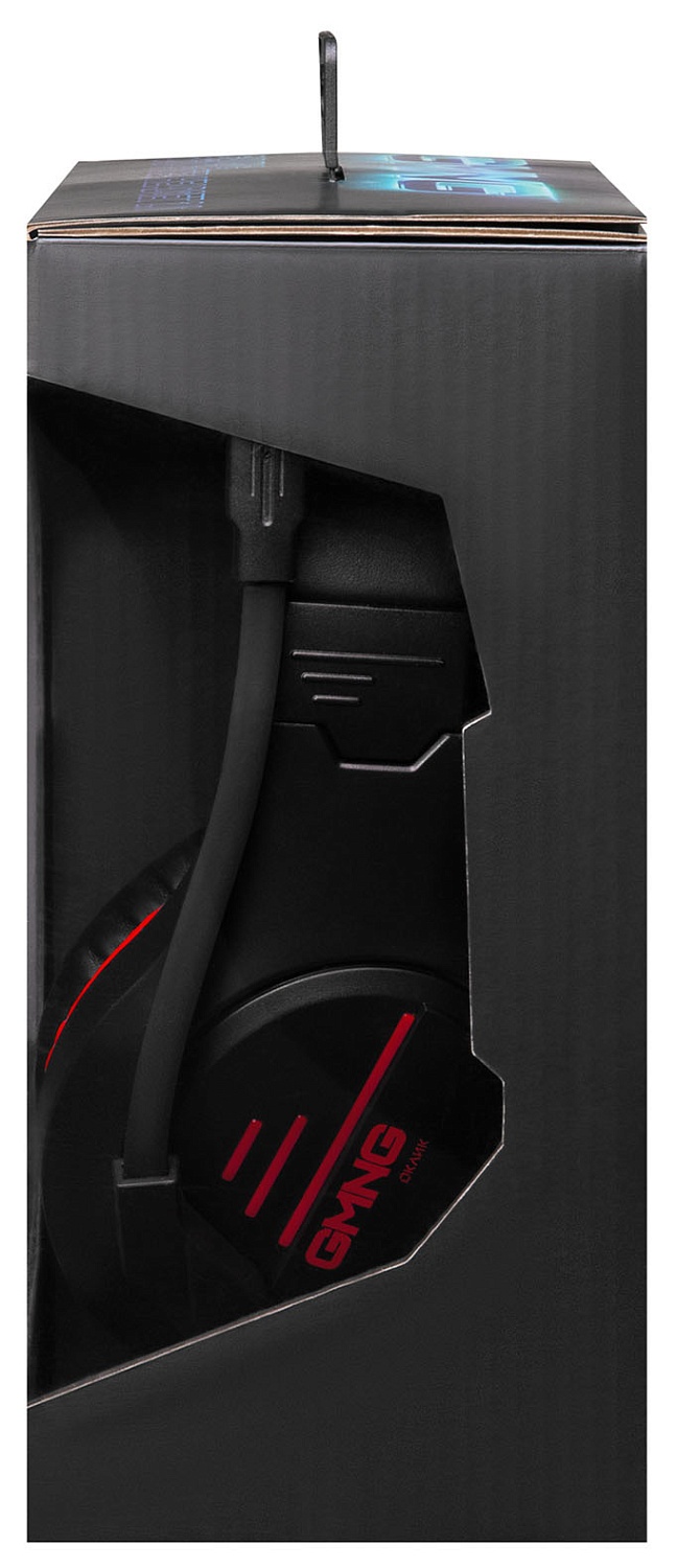 Наушники с микрофоном GMNG HS-L325G черный/красный 2.2м мониторные оголовье (1533553)