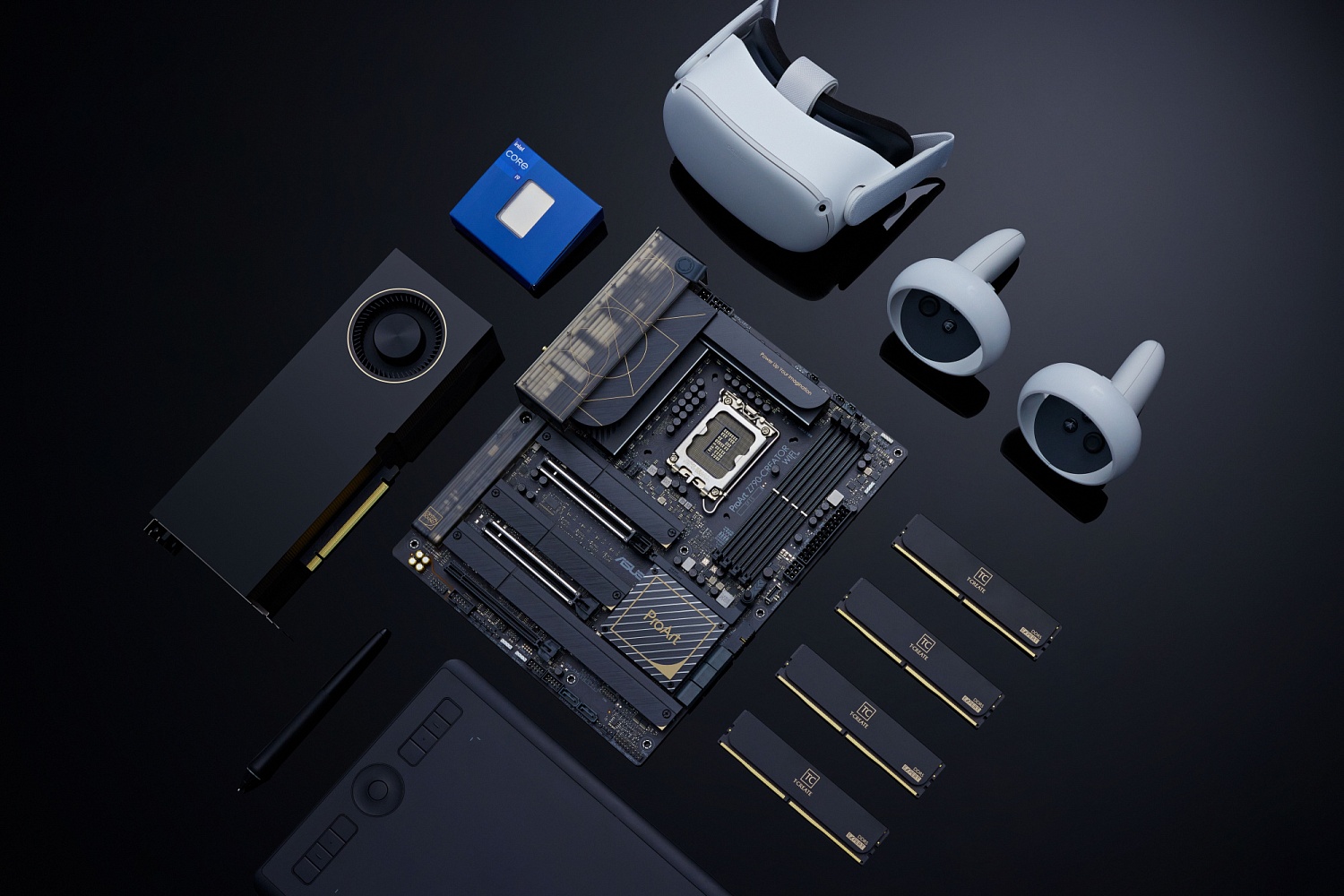 Материнская плата ASUS PROART Z790-CREATOR WIFI, LGA1700, Z790, 4*DDR5, HDMI, 8xSATA3 + RAID, M2, Audio, Gb LAN, USB 3.2, USB 2.0, ATX; 90MB1DV0-M0EAY0