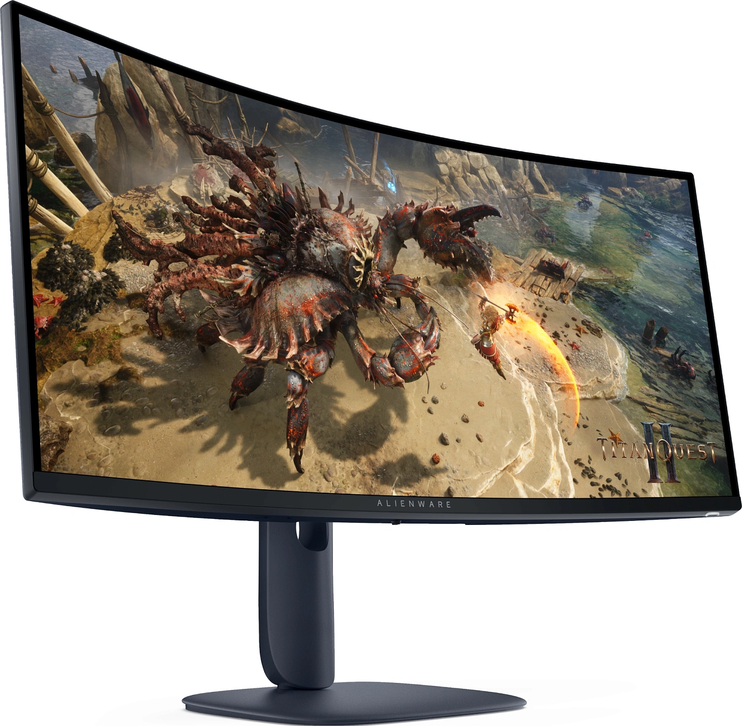 Монитор Dell 34" Alienware AW3425DWM черный VA LED 21:9 HDMI матовая HAS 3000:1 400cd 178гр/178гр 3440x1440 180Hz FreeSync Premium DP UW USB 9.51кг