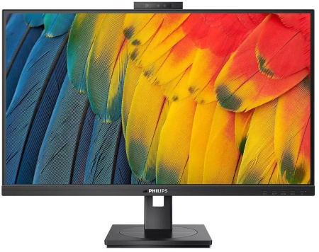 Монитор Philips 27" 27B1U5601H черный IPS LED 16:9 HDMI M/M Cam матовая HAS Piv 350cd 178гр/178гр 2560x1440 75Hz DP 2K USB 7.3кг