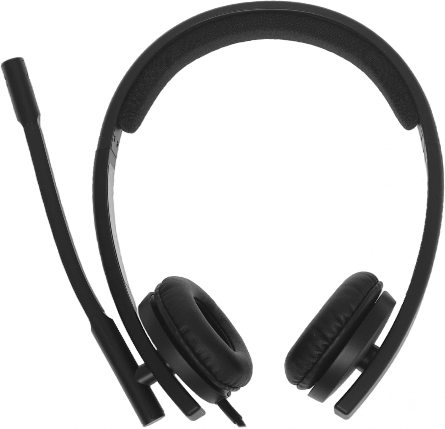 Наушники с микрофоном Logitech H570e черный 1.9м накладные USB оголовье (981-000575)