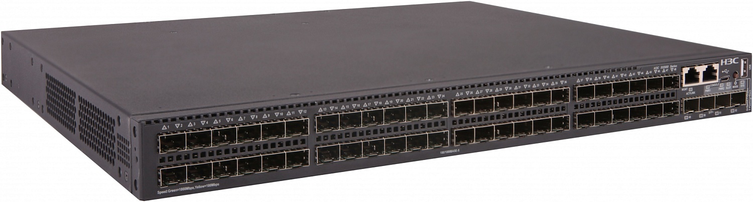 Коммутатор H3C LS-5560X-54F-EI-GL 48SFP 4SFP+ управляемый