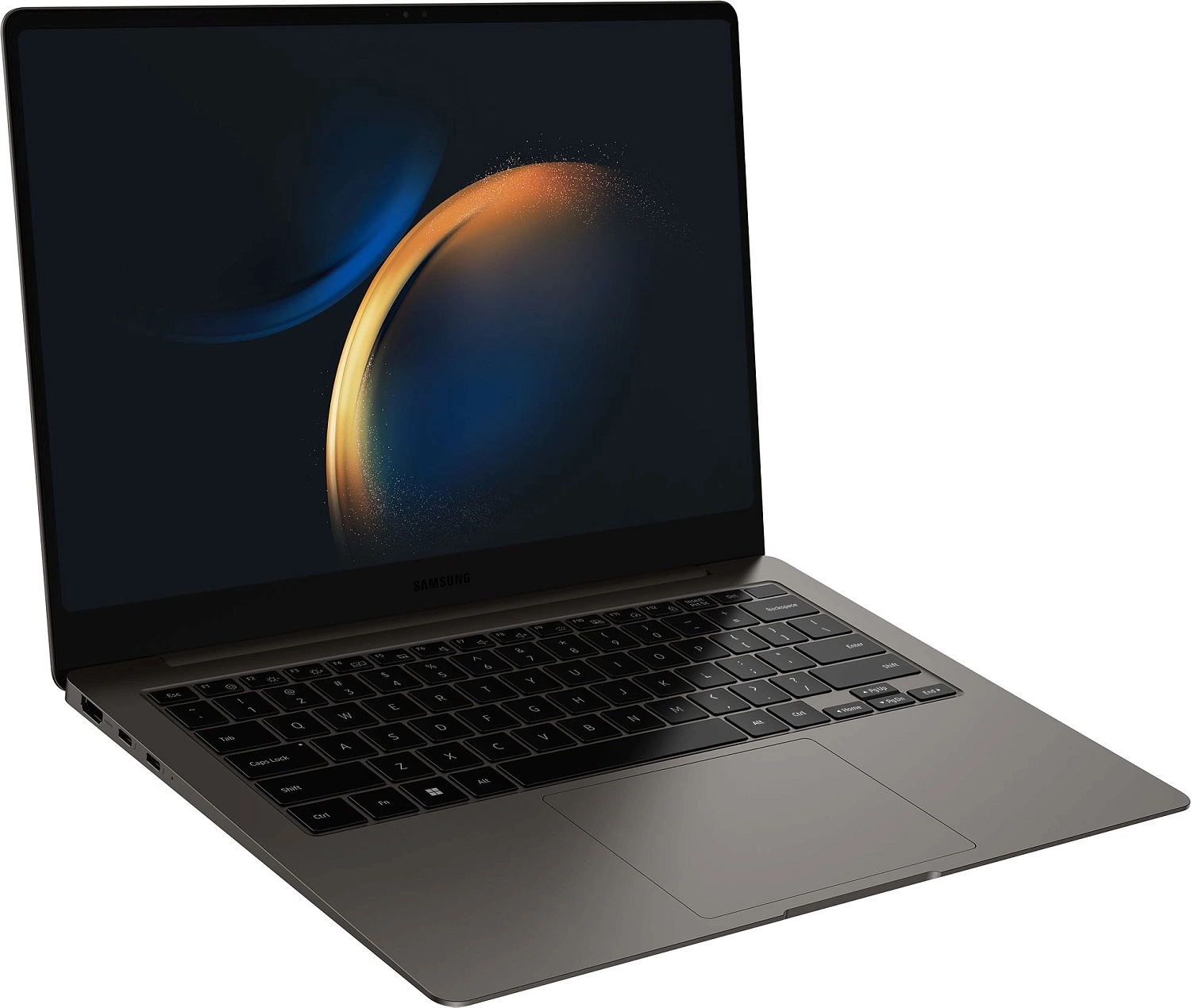Ноутбук Samsung Galaxy Book 3 Pro NP940 Core i7 1360P 16Gb SSD1Tb Intel Iris Xe graphics 14" AMOLED 3K (2880x1800) Windows 11 Home English 64 dk.grey WiFi BT Cam (NP940XFG-KC1US)