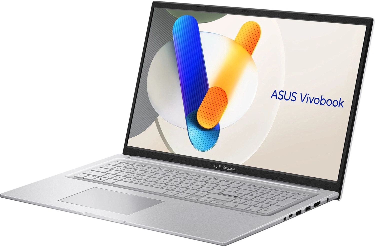 Ноутбук ASUS Vivobook 17 X1704VA-AU398 Core i7-1355U/DDR4 16GB/1TB M.2 SSD /17.3" FHD IPS (1920 x 1080)/No OS/Cool Silver/2,1Kg/RU_EN_Keyboard