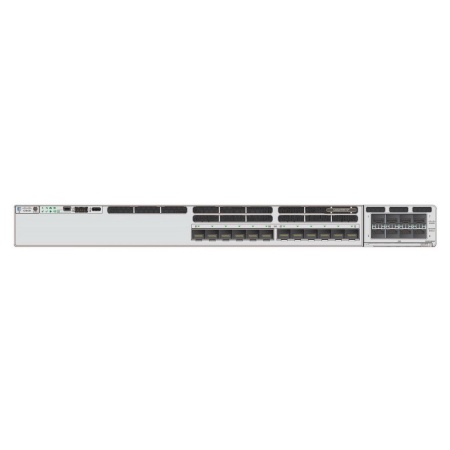 Коммутатор CISCO Catalyst 9300 12 port 25G/10G/1G SFP28 with modular uplinks, PS 1x715W, HSEC license active, DNA Network Advantage, C9300X-12Y-A