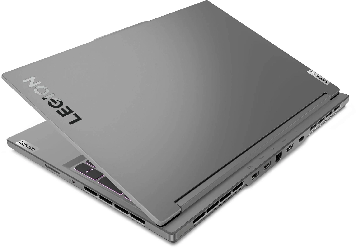 Ноутбук Lenovo Legion Slim 5 16ARP9 Ryzen 7 7735HS 16Gb SSD1Tb NVIDIA GeForce RTX4070 8Gb 16" IPS WQXGA (2560x1600) noOS grey WiFi BT Cam (83EX000TRK)