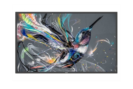 Информационный дисплей 55" 16:9 3840x2160(UHD 4K) IPS, 60 Hz, 400cd/m2, H178°/V178°, 1300:1, 500K:1, 1.07B, 9 ms, VGA, DVI, 2xHDMI, RJ-45, RS232C,  2xUSB Type A, Speakers, Android 8, 18/7, 3Y, Black