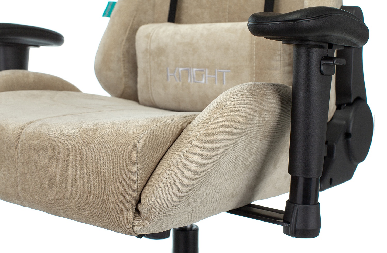 Кресло игровое Zombie VIKING KNIGHT Fabric песочный Light-21 с подголов. крестов. металл Кресло игровое Zombie VIKING KNIGHT Fabric песочный Light-21 с подголов. крестов. металл