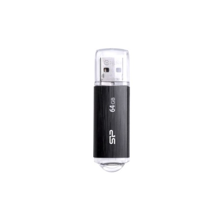 Флеш Диск Silicon Power 64Gb Ultima U02 SP064GBUF2U02V1K USB2.0 черный