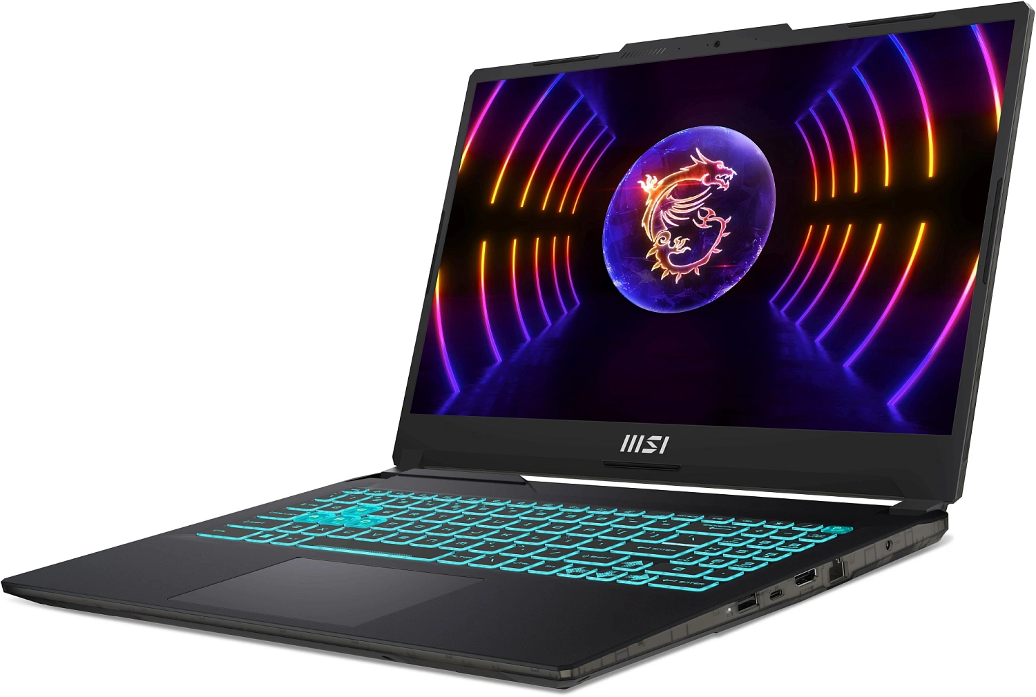 Ноутбук MSI Cyborg 15 A12VF-2064CA Core i7 12650H 16Gb SSD512Gb NVIDIA GeForce RTX4060 8Gb 15.6" IPS FHD (1920x1080) Windows 11 Home Multi Language black WiFi BT Cam (9S7-15K111-2064)