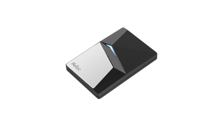 Ssd накопитель Netac Z7S 960GB USB 3.2 Gen 2 Type-C External SSD, R/W up to 550MB/480MB/s,with USB-C to USB-A cable and USB-A to USB-C adapter 3Y wty