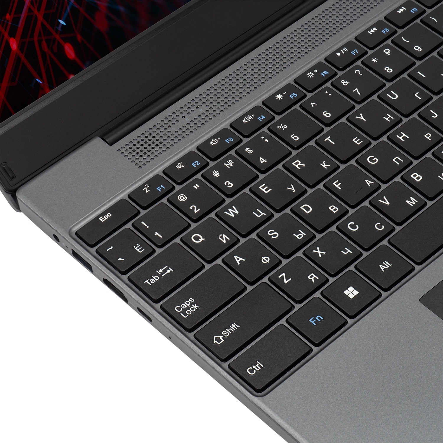 Ноутбук IRU Tactio 15PHC Ryzen 5 7430U 8Gb SSD256Gb AMD Radeon Graphics 15.6" IPS FHD (1920x1080) FreeDOS black WiFi BT Cam 4000mAh (2150143)