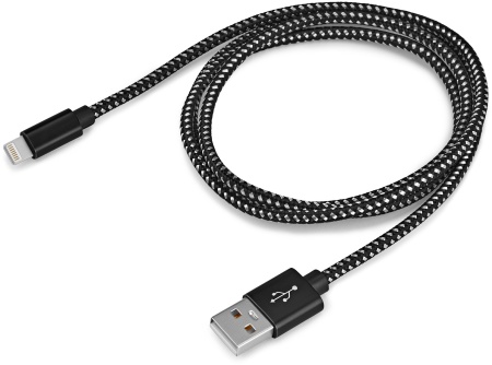 Кабель Buro BHP RET LGHT-B-BR USB (m)-Lightning (m) 1м черный