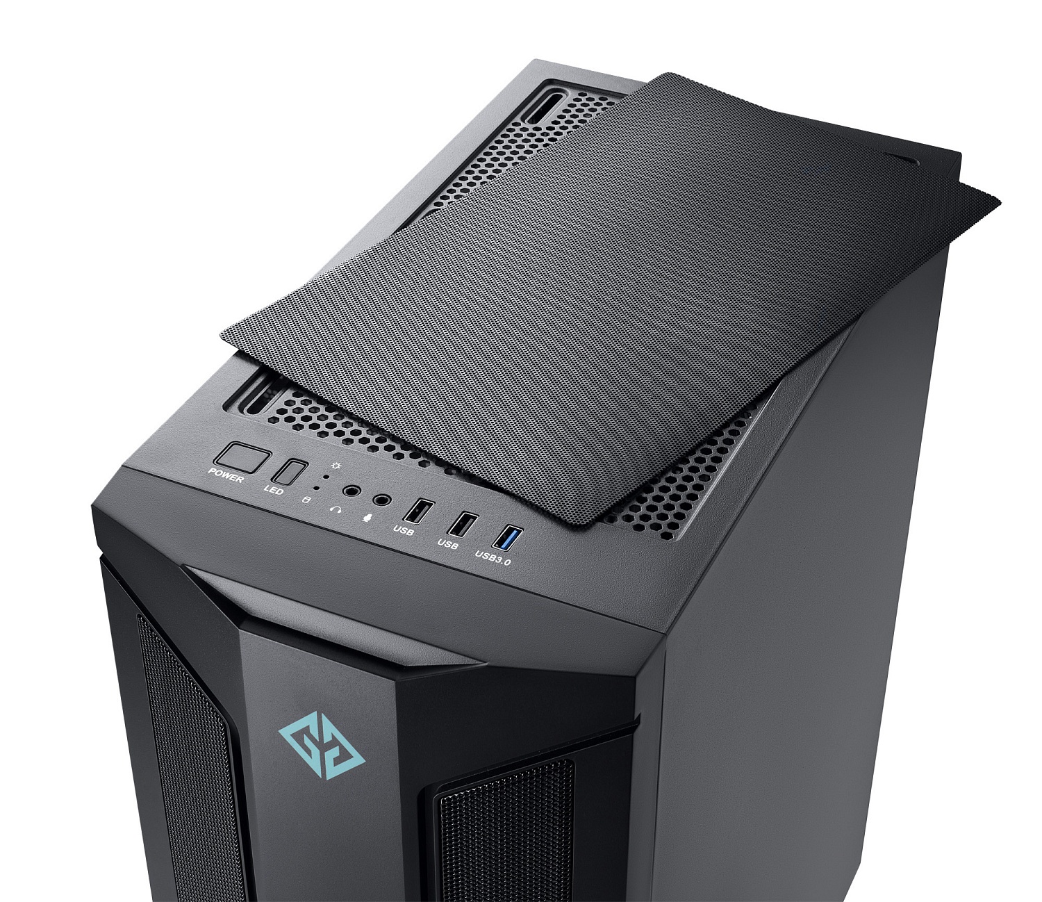 Корпус GMNG OGC-G130 черный без БП ATX 5x120mm 2xUSB2.0 1xUSB3.0 audio bott PSU