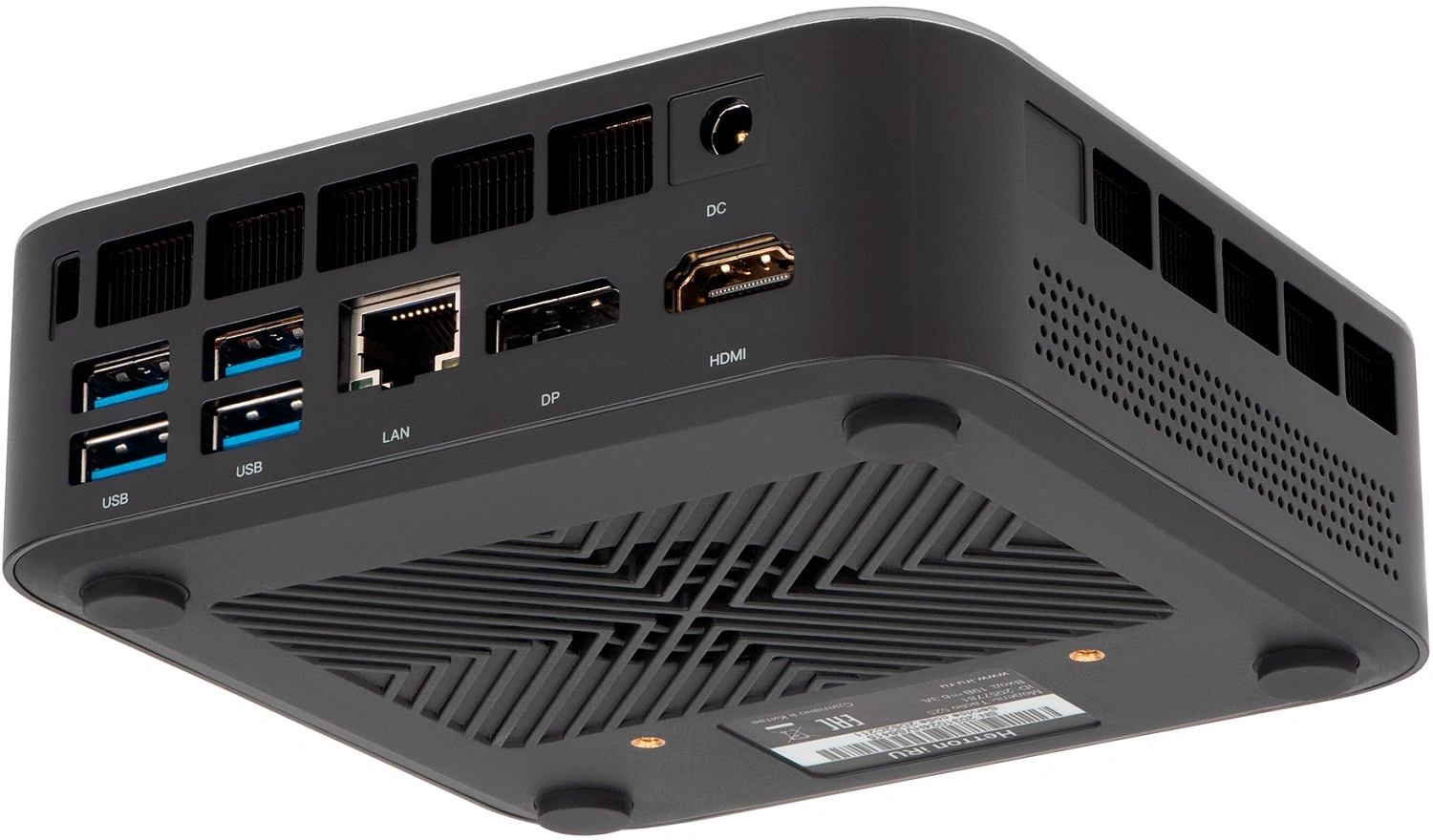 Неттоп IRU Tactio 525 Ryzen 5 6600H (3.3) 16Gb SSD512Gb 660M без ОС GbitEth WiFi BT черный (2099145)